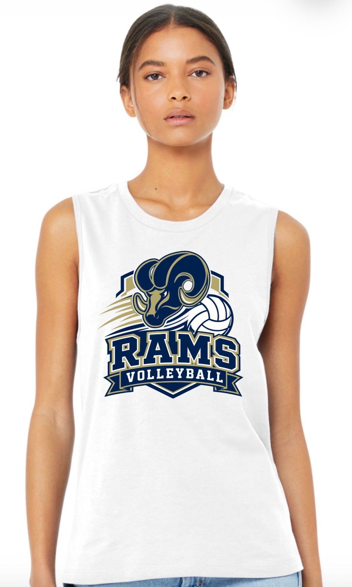 Rams Volleyball Tank and Tee