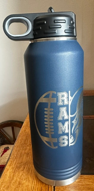 Custom Rams Waterbottle