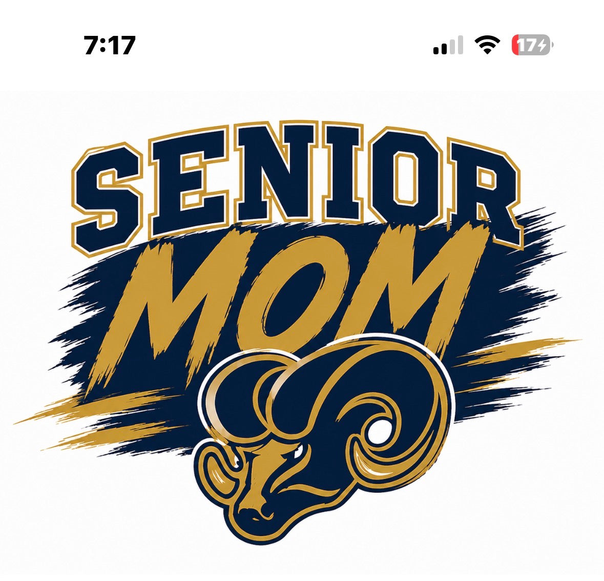 Rams Senior Mom 2027- First Round Pre Order Open Until Aug. 19