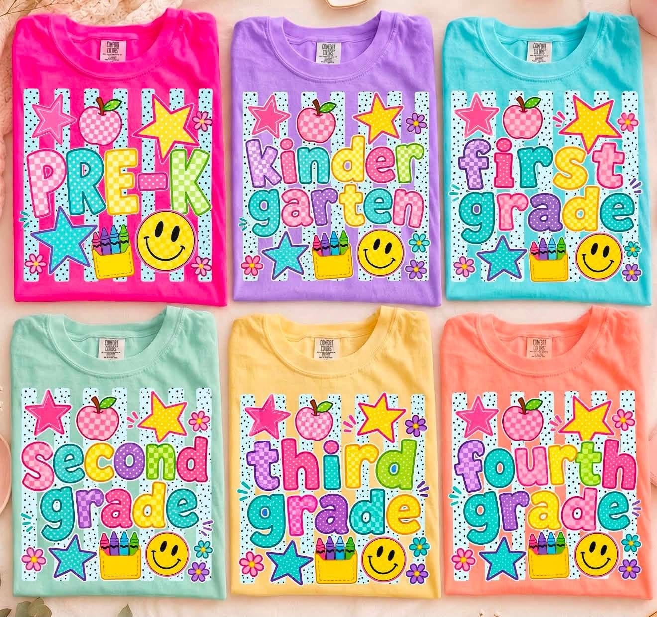Smiley Back to School Tee--Pre Order closing August 14